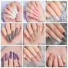 تلتقي الزجاجات عبر 10pcs مساحيق الأظافر غمس مساحيق الأظافر العارية سلسلة Dip Nail Art Glitter Powder Natural Dry Dipping System Decor