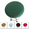 Chair Covers Round Cover Bar Stool Case Solid Color Elastic Seat Home Slipcover Protector