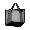 Laundry Bags Bedroom Durable Mesh With Handles Living Room Single Layer Hamper Large Capacity Easy Carry Toys Square Clothes Storage