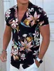 Chemises décontractées pour hommes Mentes Aloha Imprimes à imprimé floral Bouton à manches courtes en plein air Vêtements à la mode conception décontractée et respirante YQ240408