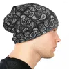 Boinas moda Paisley chicano bandana estilo taps casual unissex ao ar livre skullies grãos chapéus primavera spring quente use dupla use tricô