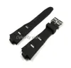 22 mm x 8mmwatch Lug nuevo Hombres de alta calidad Black Silicone Silicone Rubber Bands Bands Straps4586044