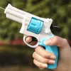 Gun Toys Huiqibao Summer Revolver Water Gun Mini Manual Mechanisch Continu Water Gun Toys Toys Jongens Girls Outdoor Beach Water Toys 240408