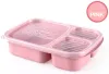 Food Grade Wheat Straw Portable Bento Box Lunch Box Portable Fruit and Other Snacks Storage Boxes Outdoor Camping Convenient Box