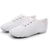 Dance Shoes Ballet Women Practice Soft Sole Ballroom Modern Training Men Children Latin Canvas Dancing