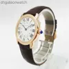 Luxury Fine 1to1 Designer Watch Carter Womens Watch London Solo Series 18K Rose Gold Precision Steel Quartz Watch Womens Fashion Business Write Watch