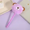 Writing Smoothly Plush Ball Bear Gel Pen Creative Drawing Ballpoint Quick Dry Pompom Tools