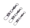 Swivels Interlock Snap Fishing Lure Tackles Gear Accessories Connector Copper Swivels Pin Bearing Rolling Solid Fish Tool2740039