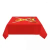 Table Cloth British Army Flag Badge Tablecloth Rectangular Elastic Oilproof United Kingdom Coat Of Arms Cover For Dining Room