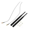 Party Decoration 2 X 6DBI 2.4 GHz 5 GHz Dual Band WiFi RP-SMA ANTENNA 35CM U.FL / IPEX CABAL