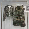 Robes de travail prempomp 2024 printemps sweat-shirt de camouflage camouflage à capuche CRISS-CROSS