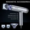 Professional Ionic Hair Dryer with Brushless Motor, Diffuser, and Magnetic Nozzles - Lightweight 0.83 Pound Design, 2000W Power, 60dB Noise Level, 3 Temp/Speed Settings