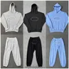 Mannen en vrouwen sportkleding trui broek set ontwerper cortieze hoodie straatkleding sweatshirt demon eiland tracksuits pluche lading lading alcatraz long inqs