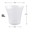 5L 6 Color LED Ice Bucket Waterproof Plastic Light Up Champagne Beer Buckets For Bars Nightclubs Night Party 240327