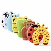 Carpets 2pcs Baby Child Proofing Door Stoppers Finger Safety Guard Noise Prevention Anti-pinch Random Color