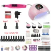 Glijsten nagelset 20/10 kleurengelvernis met 20000 tpm nagelboorhine en 120W UV LED -nagellamp voor nagelgereedschap Nail Art Set