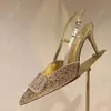 Luksusowe designerskie sandały eleganckie sandały projektanty damskie buty ślubne na wysokich obcasach moda