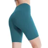 Short féminin Nude Yoga 3/4 High Waist Hip Lift Sports Sports Sports Pantalon de cyclisme