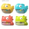 Baby Bath Toys Cartoon Bubble Bath Toy Shark Dinosaur Music Bubble Machine Bathtub Soap Automatic Bubble Maker for Children Baby Bath Toys L48