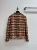 Jaquetas de lã feminina 2023 Plaidia de lã solta regular Flim encaixe espesso Moda de moda floral Mulheres pequenas casaco perfumado