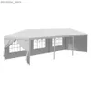 Tende e rifugi 10x30 Tenda da baldacchino per esterni Patio Camping Gazebo Shelter Padiglione Cater Festa BBQ Eventi BBQ Tenda con pareti laterali rimovibili L48