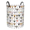 Sacs à linge Multi Bull Repeat Basket pliable Lover Lover Terrier Baby Hamper For Nursery Toys Organizer des poubelles de rangement