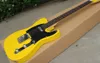 Custom Shoptele 6 strängar Rosewood Fingerboard Electric Guitaryellow Color Gitaar Work by Hands Guitarra8353201