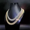 Iced Out VVS Diamond Moissanite Gold Plated Cuban Chain Women Hip Hop Jewelry Halsband Sterling Silver Miami