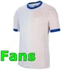 Maillots de calcio 2024 maglia da calcio francese Francia Benzema camicie da calcio Mbappe Griezmann Pogba Kante Kante Maillot Kit Top Shirt Hommes Enfants Men Set Kids Set