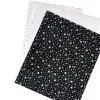 Films Heat Transfer Vinyl 5pcs Black and White HTV 12"x10" Laser Stars Dots Pattern Iron on Sheets Bundle DIY Tshirt Fabric for Cricut