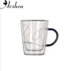 Cups Saucers Arshen Est 350ml Double Wall Glass Coffee Mug Heat-resistant Milk Juice Tea Mugs Breakfast Glassware Drinkware Cup