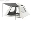 Tentes et abris en extérieur de tente de la tente au canopée camping et pique-niquement entièrement automatique d'ouverture rapide équipement portable pour 3-4 personnes voyage pliable l48