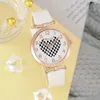 Montre-bracelets 5pcs Woard Watch Set Fashion Fashion décontractée Boucles d'oreilles Boucles d'oreilles de Bracelet