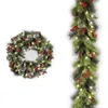 Decorative Flowers 150cm/180cm Christmas Red Fruit Vine Bar Encrypted Decoration Door