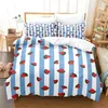 Conjuntos de cama Folhas Frutas Tampa de edredão Double Fashion Set Quilt 2/3pcs Cabeça de edredom infantil