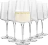bicchieri da vino bianchi e scintillanti 6 pezzi Set 1352 Oz Infinity Collezione Elegante vetro in vetro di cristallo Free Perfect 240408