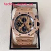 AP MECHANICAL DURGE ROYAL OAK Série offshore Male 42 mm Diamètre Précision Steel 18K Rose Gold Mens Leisure Luxury Watch 26470OR.OO.1000OR.01