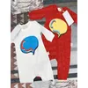 Rompers Kids Clothing Cotton Long Sleeve Baby Girls Boys Jumpsuits Fashion Casual Toddler Kid Onesies Tshirts8635659 Drop Delivery Mat Dh5Jd