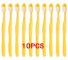 10 pcs El Brosse à dents jetable et dentifrice Whitetening Set Wash Wash Bash Brosse dentaire Suppelies dentaires entièrement 8843973