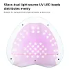 Robes 280W Sun M5 Lampara LED UV lampe à ongles à LED pour séchage Gel Gel Sèche POLOSIE avec lampe professionnelle de détection de mouvement pour le salon de manucure