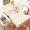 Cartoon Student Desk Mat Girl Cartoon Style Crystal Velvet Tablecloth Tabletop Praktyczne pisanie