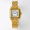 Montres Business Women Regardez pour les dames élégantes Watch Watch Quartz Movement Square Panthere Fashion Watches Square Gold Silver Montre de Luxe avec X2BC #