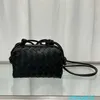 Luxury Leather Bag BottegVeneta Loop Bag Crossbody Divani New Small Square Bag Genuine Leather Woven Black Small Backpack Crossbody Phone Ba have logo HBPH34