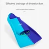 Swim Training Fins Silicone Professional Scuba Diving Short Men Women Snorkel Swimming Kids Flippers Equipment Set 240407