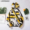 屋外ジャケットフーディーズVersma 2019韓国トレンドキャンプハイキングメンズジャケットコートサマーファッションスリムフィットフード付き屋外サンプロテクション衣類l48