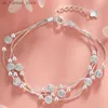 Pulseiras de charme 925 pulseiras de prata esterlina para mulheres belas estrelas coreanas Bracelets Design Party Jewelry Holiday Gifts24040pwg3