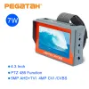 Lens Pegatah 8MP CCTV Tester Analog kamera Mini Monitor TVI CVI 1080p Portable AHD Monitor Support PTZ CFTV Tester Camera