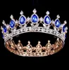 2019 Red Crystal Gold Color Chic Royal Regal Sparkly Rhinestones Tiaras en Crowns Bridal Quinceanera Pageant Tiaras Green Silver 3222434