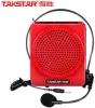 Microphones TAKSTAR E180M Portable Voice Amplifier Loudspeaker Megaphone with wired Microphone AUX audio play of USB TF card for Teaching