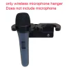 Stand con viti Spazio Risparmio a doppio gancio Spettacoli Mic Accessori Porta a parete Montato Montato a doppia utilizzazione Microfono Wireless Microfono